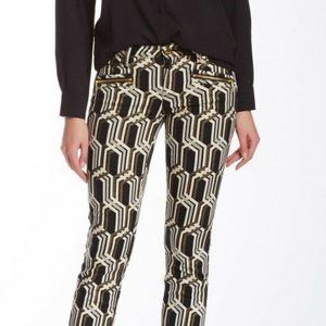 GENETIC DENIM New Jeans Jacquard Metallic Skinny Women's Size 26 $500